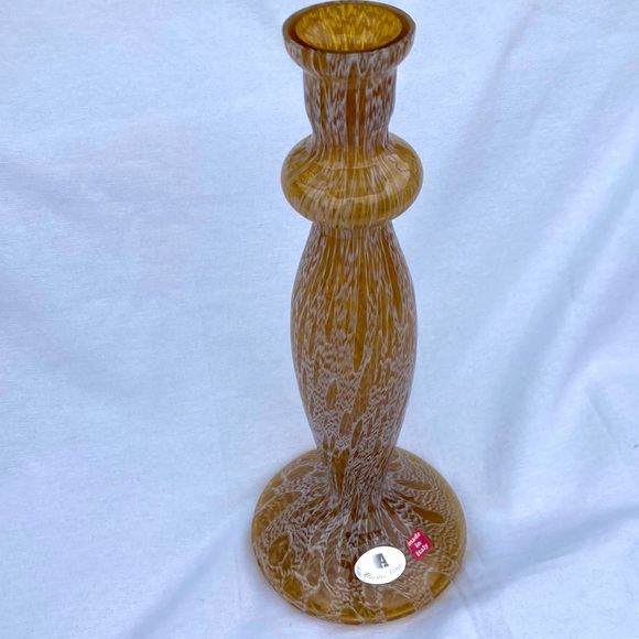 Vintage Azzurra Maestri Vetrai Italian Smoky Leopard Vase 13” - Picture 1 of 5
